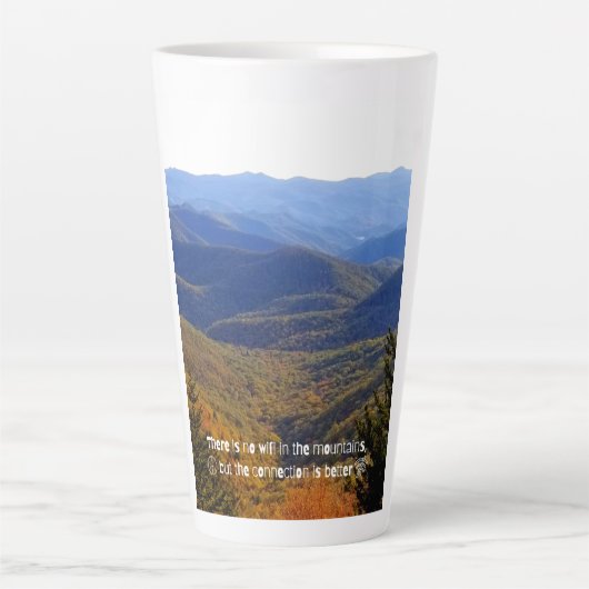 Tasse Latte Pas de boue WIFI (Devant)