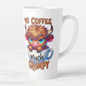 Tasse Latte Pas de café beaucoup grincheux  (Droite)