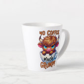 Tasse Latte Pas de café beaucoup grincheux (Angle droit)