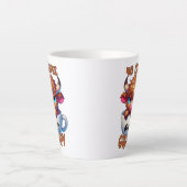 Tasse Latte Pas de café beaucoup grincheux (Devant)