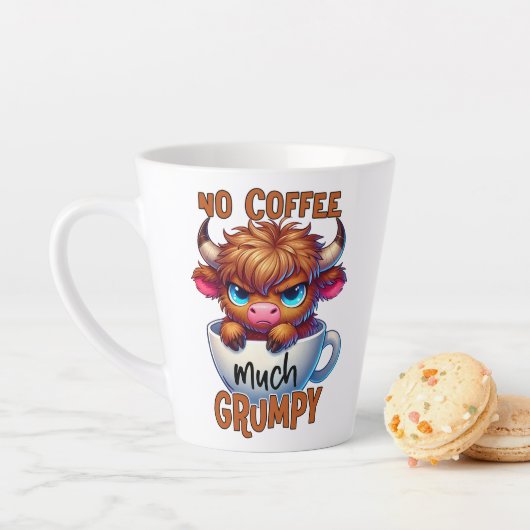 Tasse Latte Pas de café beaucoup grincheux (En situation)