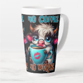 Tasse Latte Pas de café, pas de travail (Angle droit)