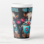Tasse Latte Pas de café, pas de travail (Devant)
