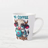 Tasse Latte Pas de café, pas de travail (Droite)