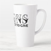 Tasse Latte Pas De Cuillères À Donner (Droite)