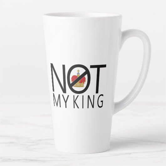 Tasse Latte Pas mon roi (Droite)