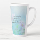 Tasse Latte Pas par Might - Zacharie 4:6 (Droite)