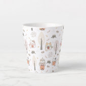 Tasse Latte Pastel Autumn Cute Cats (Devant)