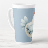 Tasse Latte Pastel Cottagecore Chicken (Angle gauche)