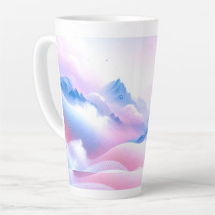 Tasse Latte Pastel Horizons : Où les nuages rencontrent les rê