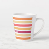 Tasse Latte Pastel moderne PRAISE chrétienne rayée JÉSUS (Droite)