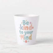 Tasse Latte Pastel Self Love Typography (Devant)