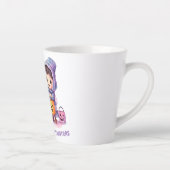 Tasse Latte Pastel Trick ou Traitements (Droite)
