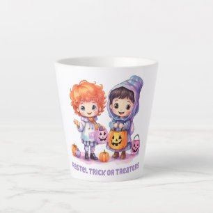 Tasse Latte Pastel Trick ou Traitements