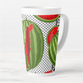 Tasse Latte Pastèque Palestine - Slice (Angle droit)