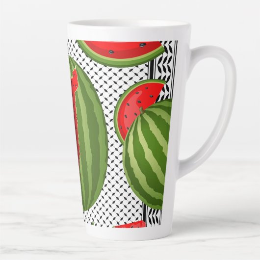 Tasse Latte Pastèque Palestine - Slice (Droite)