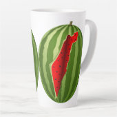 Tasse Latte Pastèque Palestine - Slice (Angle droit)