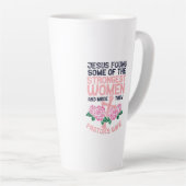 Tasse Latte Pasteurs Femme la plus forte Sermonator Eglise (Angle droit)