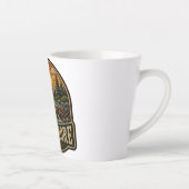 Tasse Latte Patch brodé extérieur Build More Beaver (Droite)