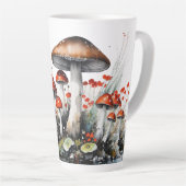 Tasse Latte Patch de champignons de champignons de Whimsical (Angle droit)