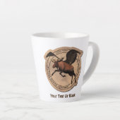 Tasse Latte Patch Flying Moose Aviation (Angle droit)