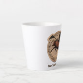 Tasse Latte Patch Flying Moose Aviation (Devant)