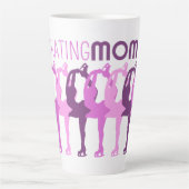 Tasse Latte Patinage MOM patinage artistique Groupe synchronis (Devant)