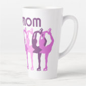 Tasse Latte Patinage MOM patinage artistique Groupe synchronis (Droite)