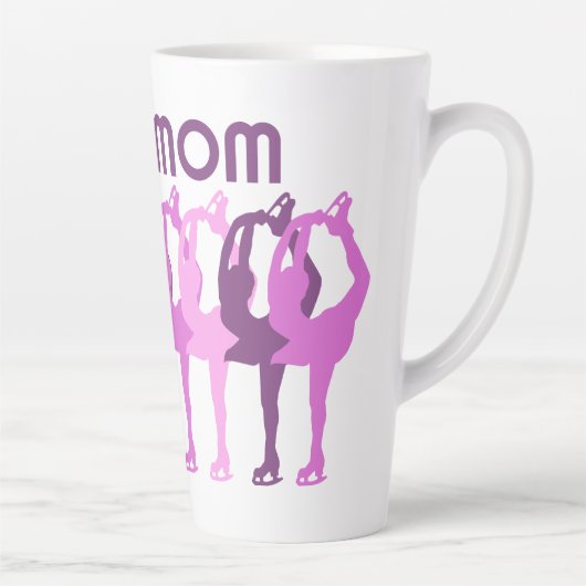 Tasse Latte Patinage MOM patinage artistique Groupe synchronis (Droite)