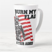 Tasse Latte Patriote américain (Angle droit)