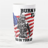 Tasse Latte Patriote américain (Devant)