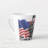 Tasse Latte Patriote américain (Angle gauche)
