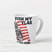 Tasse Latte Patriote américain (Angle droit)