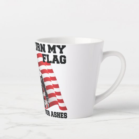 Tasse Latte Patriote américain (Droite)
