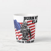 Tasse Latte Patriote américain (Devant)