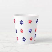Tasse Latte Patriote des raveleurs QPT de Dillon (Devant)