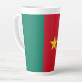 Tasse Latte Patriotic Cameroon (Angle gauche)