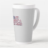 Tasse Latte Patriotic Peace Decal (Angle droit)