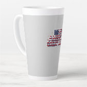 Tasse Latte Patriotic Peace Decal (Angle gauche)