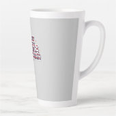 Tasse Latte Patriotic Peace Decal (Droite)