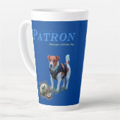 Tasse Latte Patron ukrainien Pyrotechnicien Chien Coffee M (Angle gauche)