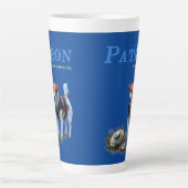 Tasse Latte Patron ukrainien Pyrotechnicien Chien Coffee M (Devant)