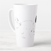 Tasse Latte Patrouille D'Automne, Deux Chiens (Angle gauche)