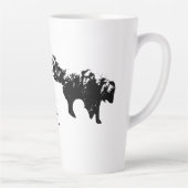 Tasse Latte Patrouille D'Automne, Deux Chiens (Droite)