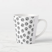 Tasse Latte Patrouilles de Doodle, Paws de Chien, Paws Noirs (Droite)