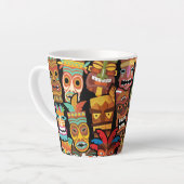Tasse Latte Pattern de Tiki (Angle gauche)