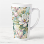 Tasse Latte Pattern Elegant Magnolias (Droite)