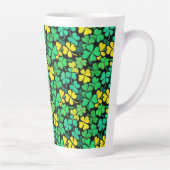 Tasse Latte Pattern St. Patrick's Day Clovers (Droite)