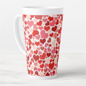 Tasse Latte Patterns de Valentine (Angle gauche)