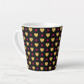 Tasse Latte Patterns de Valentine (Angle gauche)